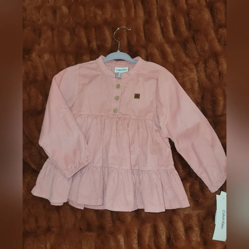 Calvin Klein Pink Long Sleeve Shirt - Picture 1 of 4